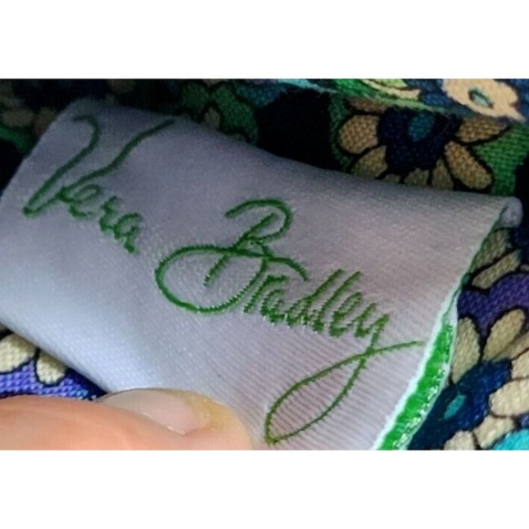 Vera Bradley Blue Rhapsody Print 2009 Retired Paisley Purse Vintage Designer - Picture 6 of 6